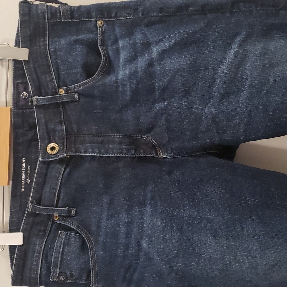 🇺🇸 AG Adriano Goldschmied "The Farrah" High Rise Skinny Jeans 31 R